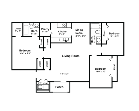 2367 Bear Creek Drive 2-3 Beds Apartment, Affordable for Rent - Photo Gallery 19